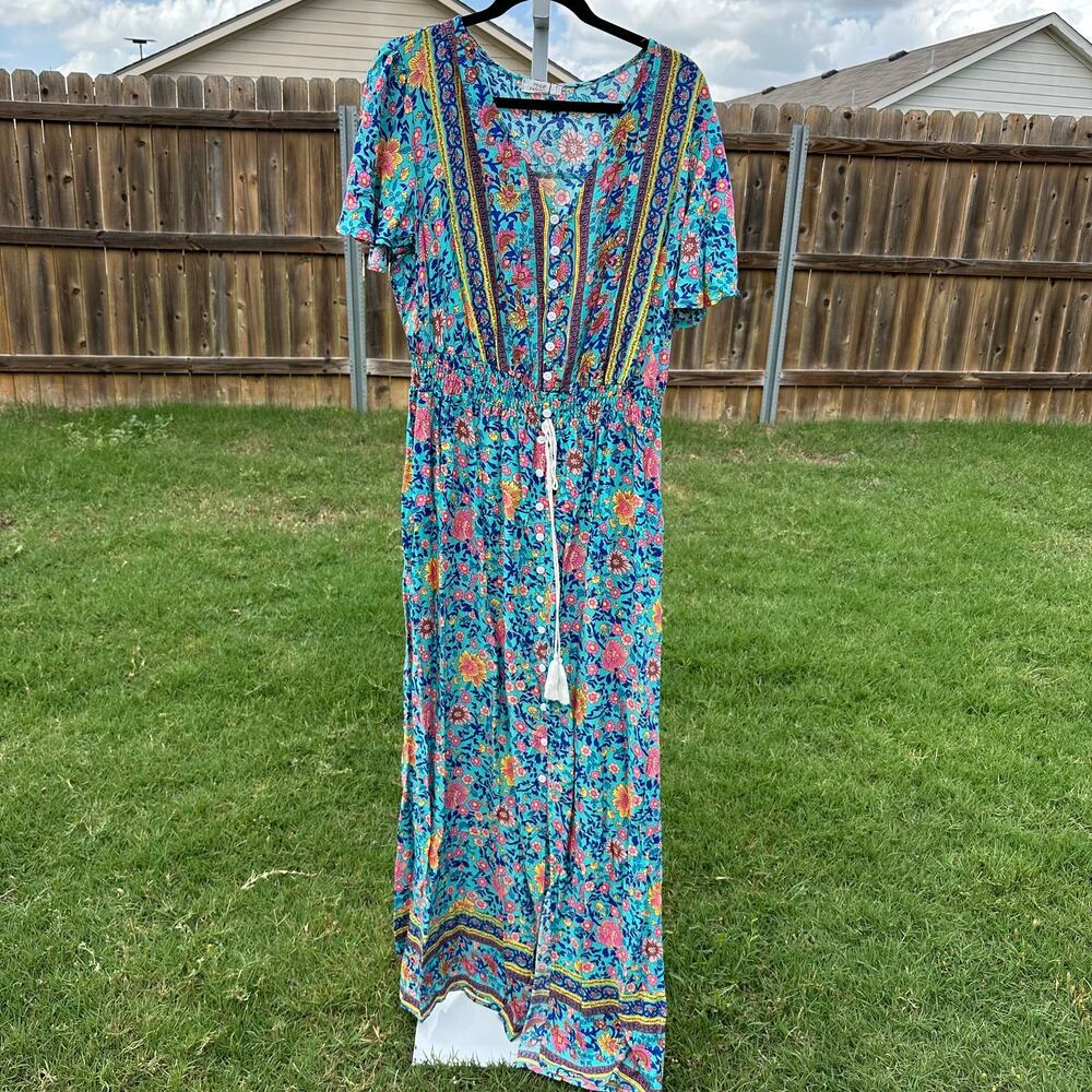 Pinup Fashion Maxi Sealed Dress 20W